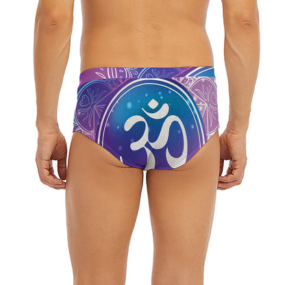 Spiritual Om Mandala Print Men's Briefs