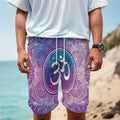 Spiritual Om Mandala Print Men's Cargo Shorts