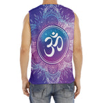 Spiritual Om Mandala Print Men's Fitness Tank Top