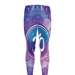 Spiritual Om Mandala Print Men's leggings