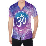 Spiritual Om Mandala Print Men's Shirt