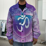 Spiritual Om Mandala Print Men's Shirt Jacket