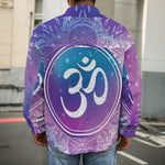 Spiritual Om Mandala Print Men's Shirt Jacket