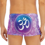 Spiritual Om Mandala Print Men's Short Boxer Briefs