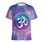 Spiritual Om Mandala Print Men's Sports T-Shirt
