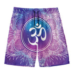Spiritual Om Mandala Print Men's Swim Trunks