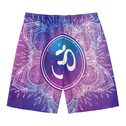 Spiritual Om Mandala Print Men's Swim Trunks