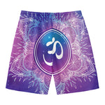 Spiritual Om Mandala Print Men's Swim Trunks