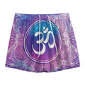 Spiritual Om Mandala Print Mesh Shorts