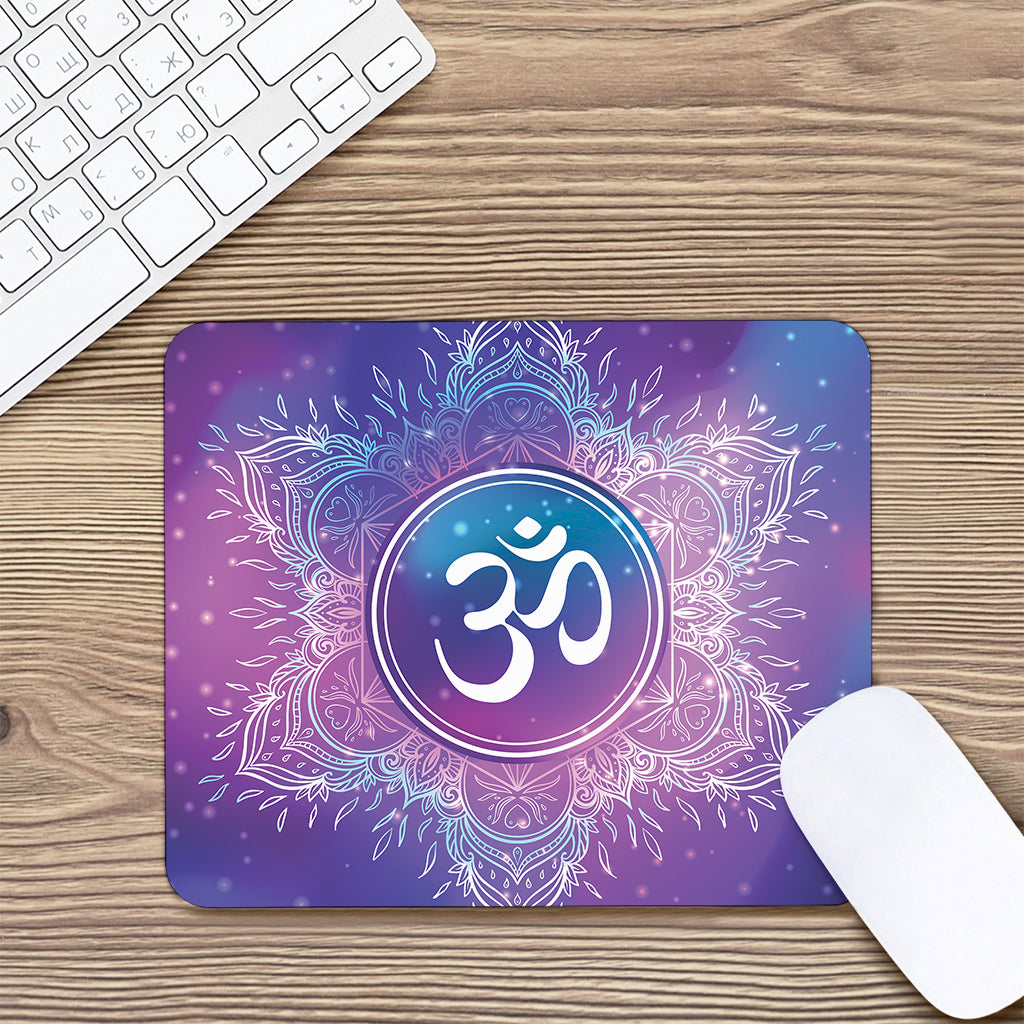 Spiritual Om Mandala Print Mouse Pad