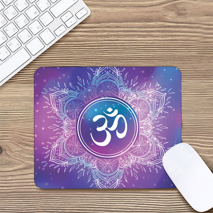 Spiritual Om Mandala Print Mouse Pad