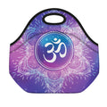 Spiritual Om Mandala Print Neoprene Lunch Bag