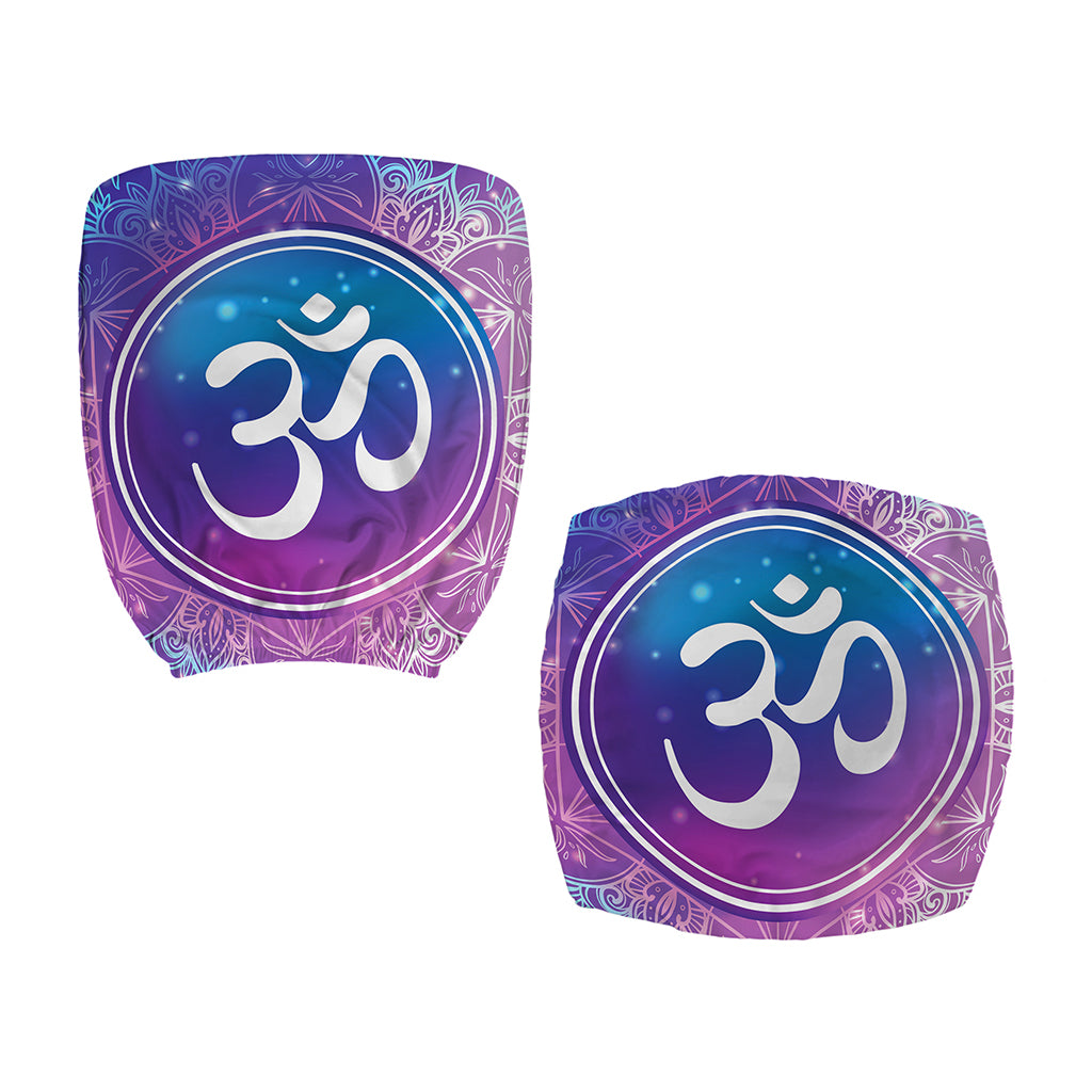 Spiritual Om Mandala Print Office Chair Cover