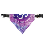 Spiritual Om Mandala Print Over The Collar Dog Bandana