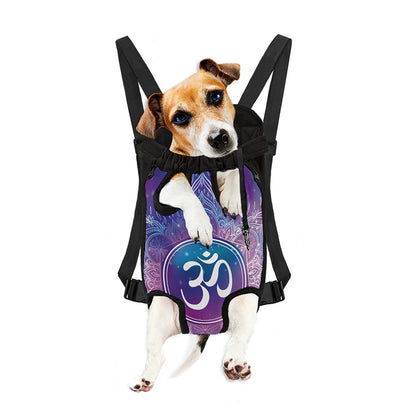 Spiritual Om Mandala Print Pet Carrier Backpack