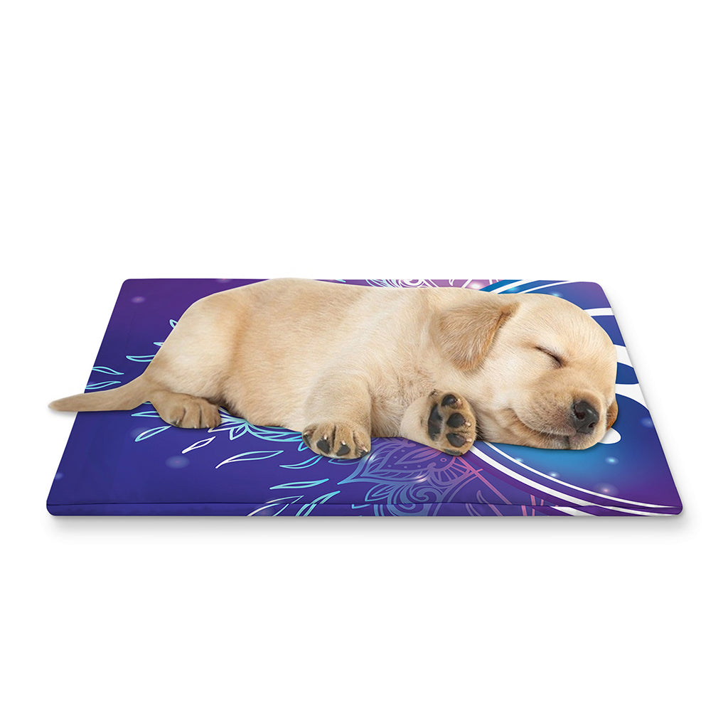 Spiritual Om Mandala Print Pet Cooling Mat Cover