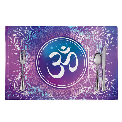 Spiritual Om Mandala Print Placemat