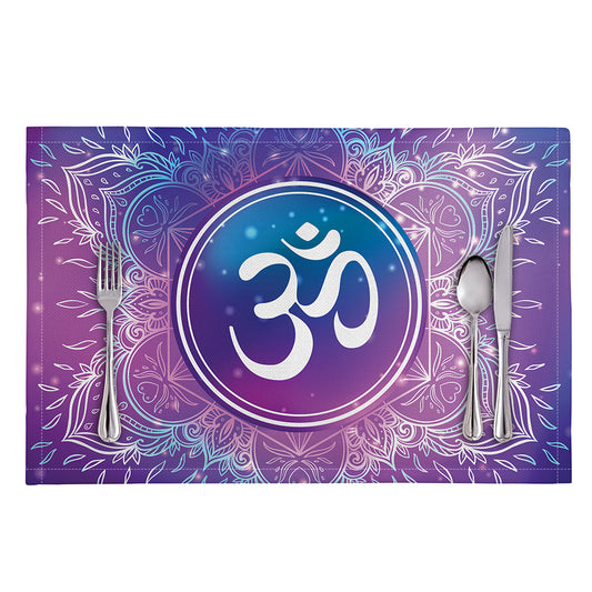 Spiritual Om Mandala Print Placemat