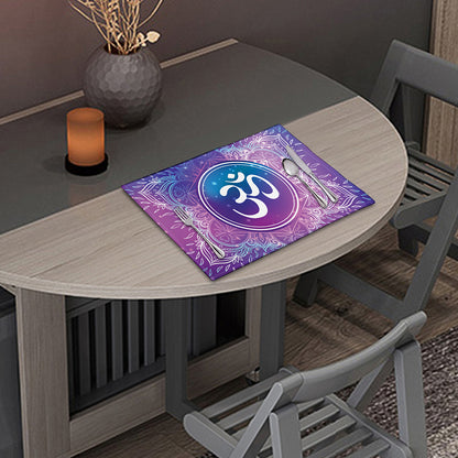 Spiritual Om Mandala Print Placemat