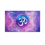 Spiritual Om Mandala Print Polyester Flag