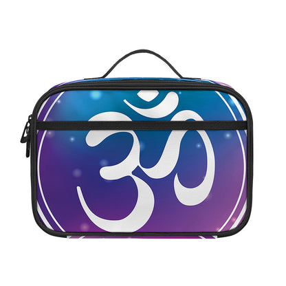 Spiritual Om Mandala Print Portable Lunch Bag