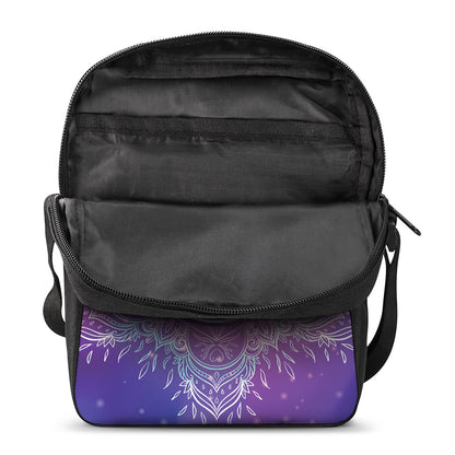 Spiritual Om Mandala Print Rectangular Crossbody Bag