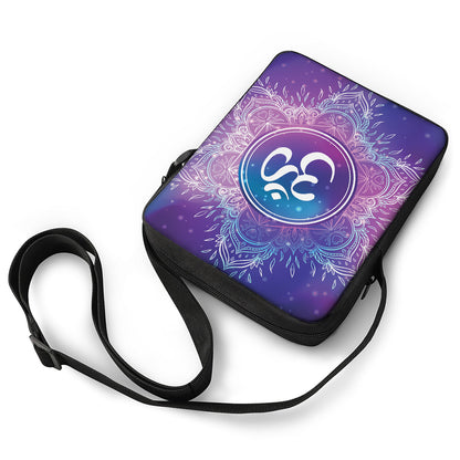 Spiritual Om Mandala Print Rectangular Crossbody Bag