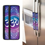 Spiritual Om Mandala Print Refrigerator Handle Covers