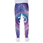 Spiritual Om Mandala Print Scuba Joggers