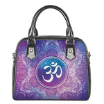 Spiritual Om Mandala Print Shoulder Handbag