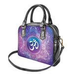 Spiritual Om Mandala Print Shoulder Handbag