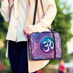 Spiritual Om Mandala Print Shoulder Strap Bible Bag