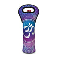 Spiritual Om Mandala Print Single Neoprene Wine Tote