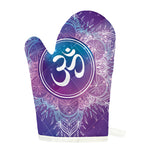 Spiritual Om Mandala Print Single Oven Mitt