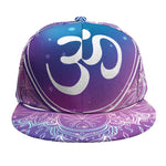 Spiritual Om Mandala Print Snapback Cap
