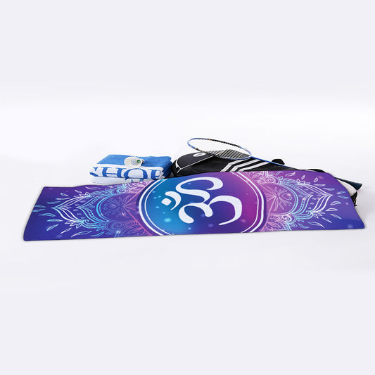 Spiritual Om Mandala Print Sports Towel