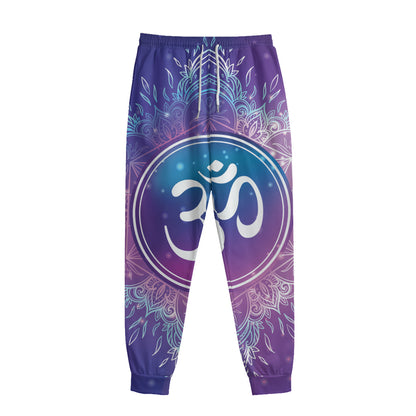 Spiritual Om Mandala Print Sweatpants