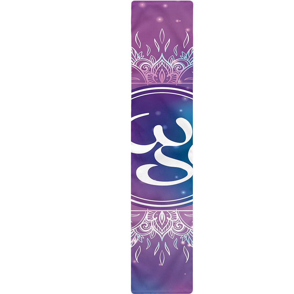 Spiritual Om Mandala Print Table Runner