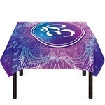 Spiritual Om Mandala Print Tablecloth