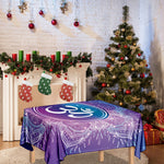 Spiritual Om Mandala Print Tablecloth