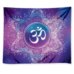 Spiritual Om Mandala Print Tapestry