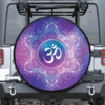Spiritual Om Mandala Print Tire Cover
