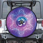 Spiritual Om Mandala Print Tire Cover With Camera Hole