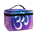 Spiritual Om Mandala Print Travel Makeup Bag