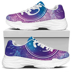 Spiritual Om Mandala Print White Chunky Shoes