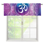 Spiritual Om Mandala Print Window Valance