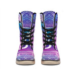 Spiritual Om Mandala Print Winter Boots