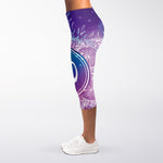 Spiritual Om Mandala Print Women's Capri Leggings