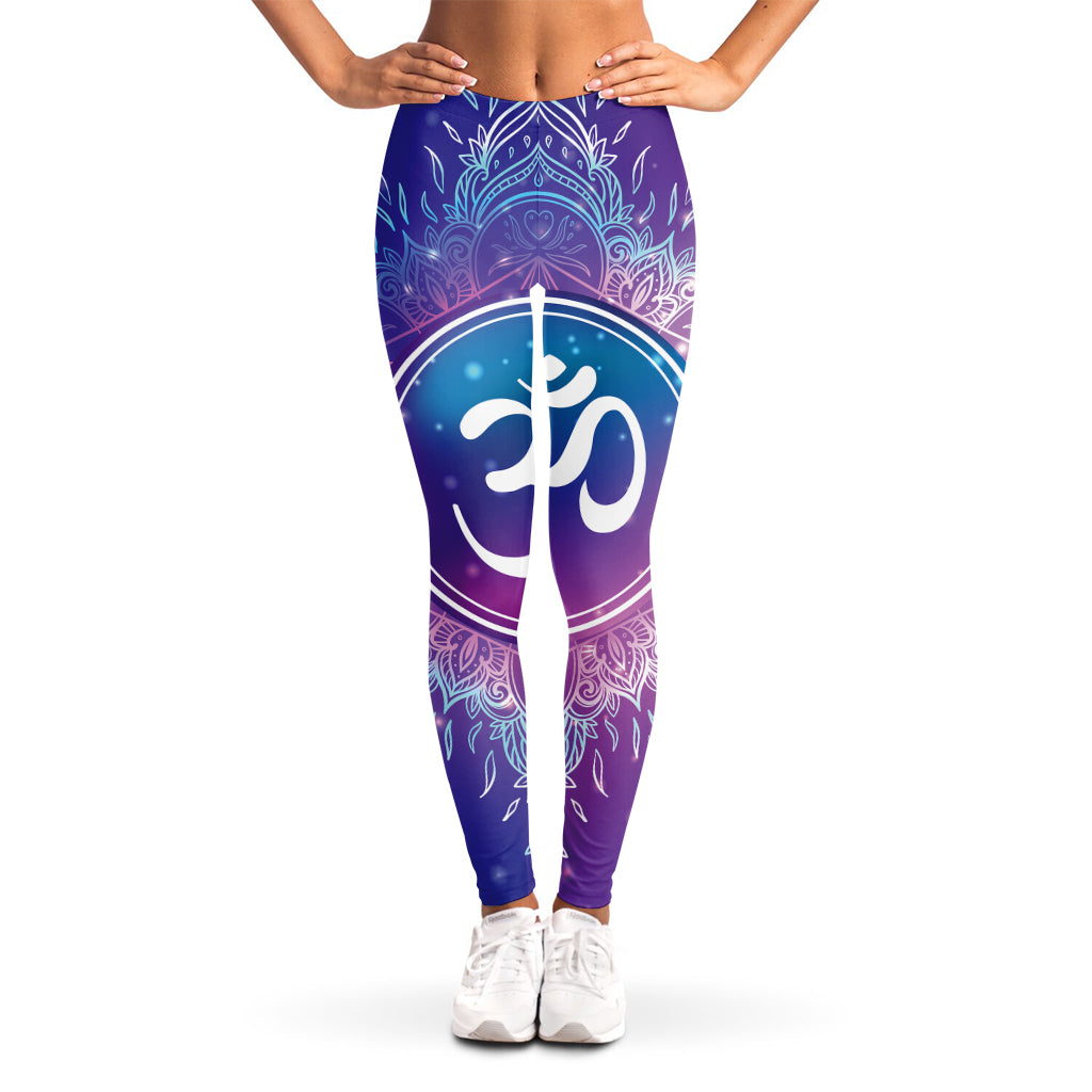 Spiritual Om Mandala Print Women's Leggings