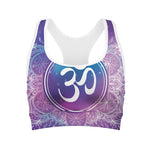 Spiritual Om Mandala Print Women's Sports Bra